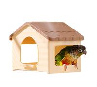 Casa de pájaros para jaula, suministros pequeños para mascotas de apertura de 3 lados con almohadilla | Casa de cama para periquitos | para jaula, cría, pajarera, dormir, jugar, posarse, esconderse
