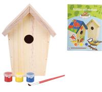 Casa De Pájaros Para Pintar Nido Casa De Pájaros Colores Y Pinceles