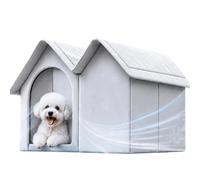 Casa de Perro con Aire Acondicionado Caseta Aislada de Oxford Cloth
