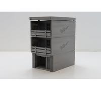 Casa de pueblo de varios pisos era de Vietnam para mesa Wargaming VUBT04 - terreno impreso en 3D - inspirado en ciudades como Saigón & Hue - Adecuado para escalas de 28 mm y 15 mm (15 mm)