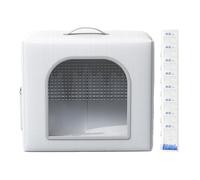 Casa de refrigeración para gatos al aire libre, refugio plegable para mascotas, con 8 bolsas de hielo, casa para perros para granja, patio, sala de estar, puerta delantera, jardín, patio