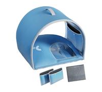 Casa de refrigeración para mascotas, refugio de hielo plegable para perros para interiores y exteriores, resistente a la intemperie, para sala de estar, parque, jardín, alta eficiencia, frescura de
