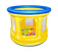 Casa de Saltos para Niños Centro de Juego Inflable, Plegable y con 20 Bolas | Piscina de Bolas, Trampolín Saltarín para casa dormitorio patio jardín parque infantil colegio guardería