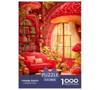 Casa de Setas Puzzle 1000 Piezas - Relax Creativo, Experiencia Inmersiva, Packaging Elegante, 38x26cm/1000pcs