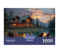 Casa de Vida Puzzle 1000 Piezas para Entretenimiento Creativo Regalo DiVersión Decoración del Rompecabezas Desafiante Noches De Juegos para Adultos Y Niños 70x50cm/1000pcs