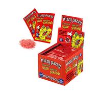 CASA DEL DOLCE Frizzy Pazzy Fresa, bolsas de 7 g, pantalla de 50 piezas, burbuja de goma crepitante, Made in Italy, idea de regalo para cumpleaños y fiestas