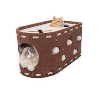 Casa del gato - Caseta para con rascador de cartón | impermeable para callejeros | Caseta para | protección para muebles, juguete para el adiestramiento de los , caseta para espacios