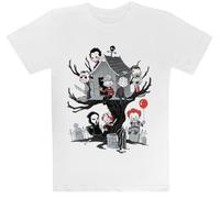 Casa del Terror Camiseta Blanca para Niños Camiseta De Manga Corta para Niños Kids White tee Children Short Sleeve T-Shirt