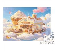 Casa Dulce Fantasía Puzzle de 1000 Piezas Papel para Adultos Mundo de Nubes Soñado Relajación Concentración Diversión Familiar Decoración Regalo 38x26cm/1000pcs