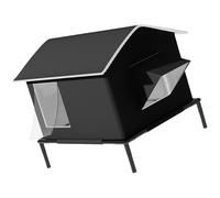 Casa elevada aislada resistente a la intemperie para enfriar el invierno, impermeable, elevada para gatos