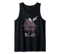 Casa Embrujada Calavera Arte Gótico Camiseta sin Mangas