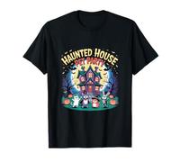 Casa embrujada Pet Party Cute Halloween Animal Fun Camiseta