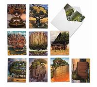 Casa en el árbol sueños gracias tarjeta de broma, color 10 Assorted Blank Note Cards (M6729OCB) 10 Assorted Blank Note Cards (M6729OCB)