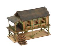 ＡＷＨＡＯ Casa en Miniatura Kit de Modelo Arquitectónico de Madera Desmontable Rompecabezas 3D Manualidades Educativas para Adultos Adecuada para Mesa de Arena, b