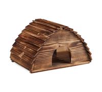 Casa erizo cueva para animales madriguera de madera 1,8 kg marrón refugio erizo