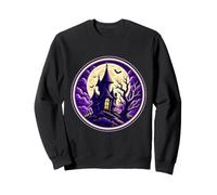 Casa Espeluznante de Luna Llena de Halloween de la mansión embrujada Sudadera