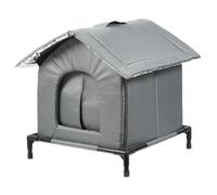 Casa Exterior De Gatos Abrigo Cerrado para Animales Tipo Cueva Fría | Refugio para Gatos Callejeros de Invierno sobre el Suelo Patios Exteriores, Jardines, Parques, Áreas Residenciales, Patios