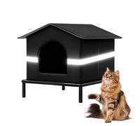 Casa Exterior Impermeable para Gatos Recinto Plegable y Ventilado para | Casa Elevada Para Gatos Resistente A La Intemperie Para Gatitos, Adiestradores, Amantes de Animales, Patio, Balcón,