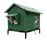 Casa Exterior para Gatos En Invierno - Caseta para Gatos Cálida - Albergue Grande para Mascotas En Frío - para Acampar Jardín Balcón Viaje Playa