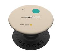 Casa Farnsworth - Homenaje Minimalista a Mies Van Der Rohe PopSockets PopGrip Adhesivo