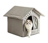 Casa Gatos Exterior Calefactada Refugio Invernal Impermeable Cachorro | Nido cálido de cachorros en invierno Padres De Mascotas Adiestradores Amantes De Los Animales Apartamento Sin soporte S
