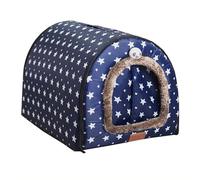 Casa grande para mascotas, cama calmante para gatos, 2 en 1, plegable, sofá cama con cojín lavable, tienda de campaña para mascotas, cama para cachorros, gatitos, conejos, tienda de campaña