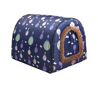 Casa grande para mascotas, cama calmante para gatos, 2 en 1, plegable, sofá cama con cojín lavable, tienda de campaña para mascotas, cama para cachorros, gatitos, conejos, tienda de campaña