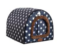 Casa grande para mascotas, cama calmante para gatos, 2 en 1, plegable, sofá cama con cojín lavable, tienda de campaña para mascotas, cama para cachorros, gatitos, conejos, tienda de campaña