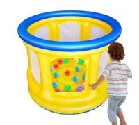 Casa Hinchable de Rebote Centro de Juego Inflable, Plegable y con 20 Bolas | Piscina de Bolas, Trampolín Saltarín para casa dormitorio patio jardín parque infantil colegio guardería