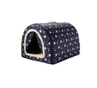 Casa impermeable para perros, cama plegable para perro, cueva, suave, cálida, tienda de campaña lavable para mascotas, cama de iglú portátil con parte inferior antideslizante y cojín extraíble (60 x