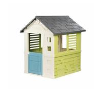 Smoby Life Casa de Juegos Jolie - Resistente a los Rayos UV - Plástico Reciclado 59% - Ideal para Jardín o Terraza - con Puerta Baja y Ventanas con Listones - A Partir de 2 Años (7600810737)
