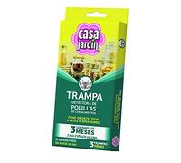 CASA JARDÍN | Trampa para Polillas | Pack de 3 Trampas | 3 Meses de Duración por Trampa | No Contiene Insecticida | Para Interiores y Exteriores