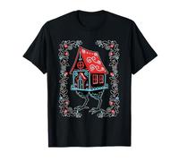 Casa Mágica con Patas - Diseño Dark Alternativo Camiseta