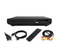 Casa Mini DVD Jugador Reproductor de Discos for televisión con H AV Cables Salida incluidos 108 0p USB Aporte Portátil(U-S)