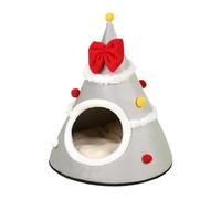 Casa Navideña para Gatos de Interior para Clima Frío