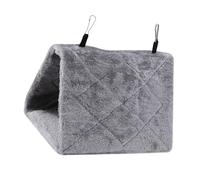 Casa Nido de pájaros cálida de Invierno, Cama para pájaros para Accesorios de Jaula, Hamaca Colgante de Felpa Suave, cobertizo, Tienda de campaña escondida con Gancho para (S)