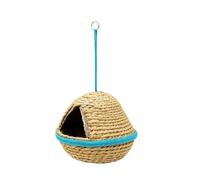 Casa para colibríes - Casa para pájaros Tejida a Mano, Decorativa y Colgante | Nidos de Hierba de Loro para Conure Cockatiel Lovebird Canary Macaw African Grey Finch Garden