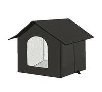 Casa Para Gatos Al Aire Libre Aislada - Casa Impermeable Para Gațos Y Perros | Refugio Cálido Para Gatos En Invierno, Cabaña Resistente A La Intemperie Para Mascotas Con Puerta Transparente, Calefacci