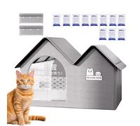 Casa para gatos al aire libre de refrigeración,Casa para gatos al aire libre | Casa de enfriamiento para mascotas,Refugio para mascotas pequeñas con aire acondicionado y bolsas de hielo para gatitos y