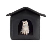 Casa Para Gatos Al Aire Libre Para El Invierno - Casa Para Gatos Al Aire Libre Impermeable | Refugio Para Gatos Al Aire Libre | Refugio Para Mascotas Tipo Cueva Con Cama Cálida Para Gatos | Casa Al Ai