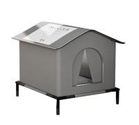 Casa Para Gatos Al Aire Libre - Refugio Aislado Con Esponja Oxford De 36 Cm | Casa Cerrada Impermeable Para Gatos Callejeros Resistente Al Frío | Proporciona Un Lugar De Descanso Resistente A Las Mord
