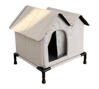 Casa para gatos al aire libre - Refugio de Invierno Aislado, Cabaña Plegable para Gatos, Estructura Base Sólida Elevada, Nido Impermeable Para Animales | Refugio Impermeable Para Patio Trasero