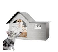 Casa para Gatos al Aire Libre | Refugio Helado para Gatos Casa Refrescante Plegable,Tienda Caverna portátil para Mascotas con Bolsas heladas para balcón de Viaje a la Playa