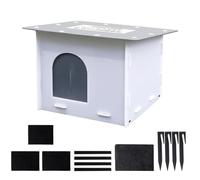 Casa para gatos al aire libre resistente a la intemperie, resistente al viento y a la lluvia, refugio para gatos al aire libre resistente a la intemperie, para patio, jardín, patio, césped, patio
