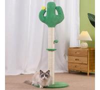 Casa para Gatos, árbol para Gatos, Estructura de Escalada Creativa con Forma de Cactus, Poste rascador de sisal para Gatos con Pelota Divertida
