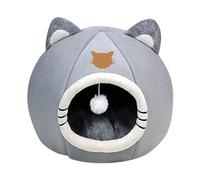 Casa para gatos - Casa para gatos de invierno | Sofá cama para mascotas suave y calmante 2 en 1 para gatos interiores de grandes dimensiones | Cupula para cama para perros | Cabaña grande