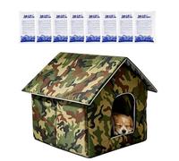 Casa para Gatos con Aire Acondicionado 3 Capas Aislante térmico Plegable