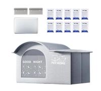 Casa para Gatos con Aire Acondicionado - Casa Refrescante para Gatos De Verano Exterior,Plegable Impermeable con Bolsas De Hielo para Perros Y Dormir Al Aire Libre En El Patio Trasero De