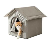 Casa para gatos con calefacción de invierno resistente al viento | Cueva | Nido cálido de invierno para cachorros para padres de mascotas, entrenadores, amantes de los animales, apartamento, oficina