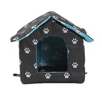 Casa para gatos - Condominio grande y cálido impermeable para gatos | Refugio para gatos al aire libre | Casa de camuflaje para gatos - Casa apilable para gatos al aire libre | Condominio resistente